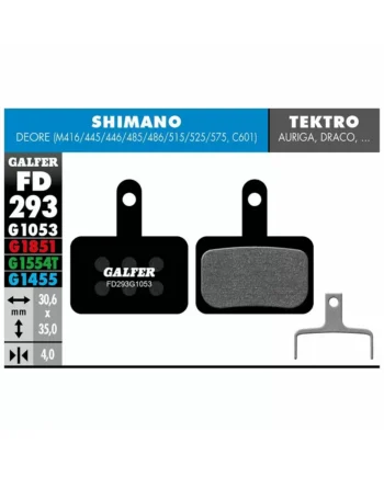 ZAVORNE OBLOGE Black Compound Standard ZA SHIMANO DEORE