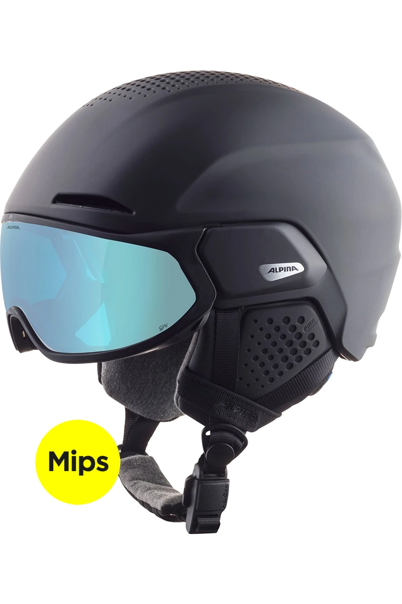 ČELADA ALPINA ORO QV MIPS black matt (ice-blue)