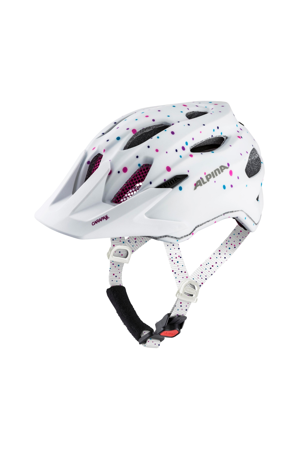 čelada CARAPAX JR white polka dots 51-56 ALPINA CARAPAX JR white polka dots - slika 1