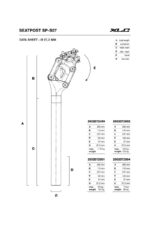 OPORA SEDEŽA VZMETENA XLC SP-S07 31.6mm 350mm - slika 2