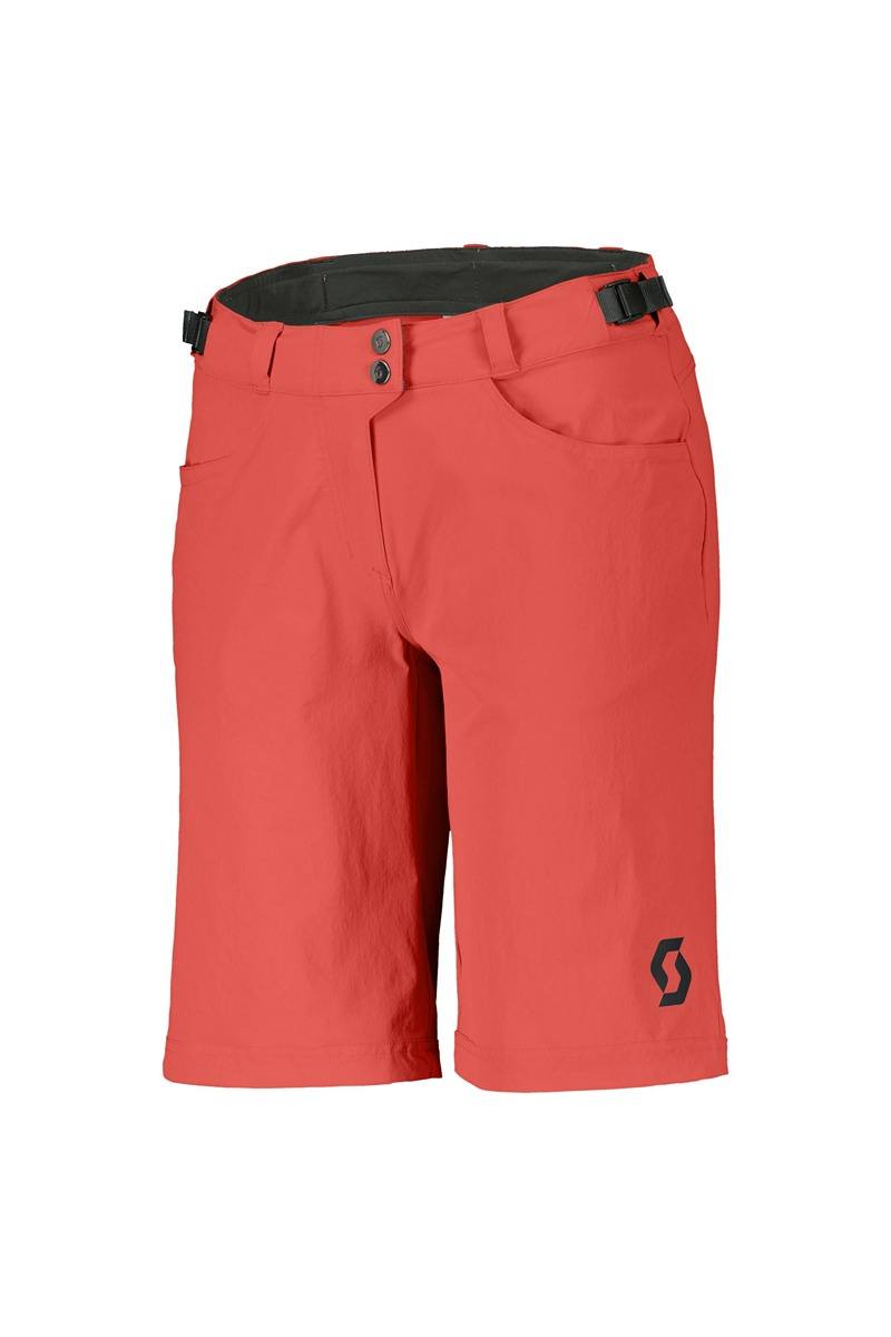 trail flow astro red SCOTT KOLESARSKE HLAČE W TRAIL FLOW W/PAD astro red - slika 1