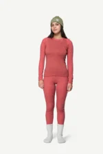 DEVOLD Duo Active 205 – ženska merino majica – marsala - slika 2
