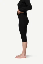 DEVOLD Duo Active 205 – ženske 3/4 merino spodnje hlače – black - slika 3