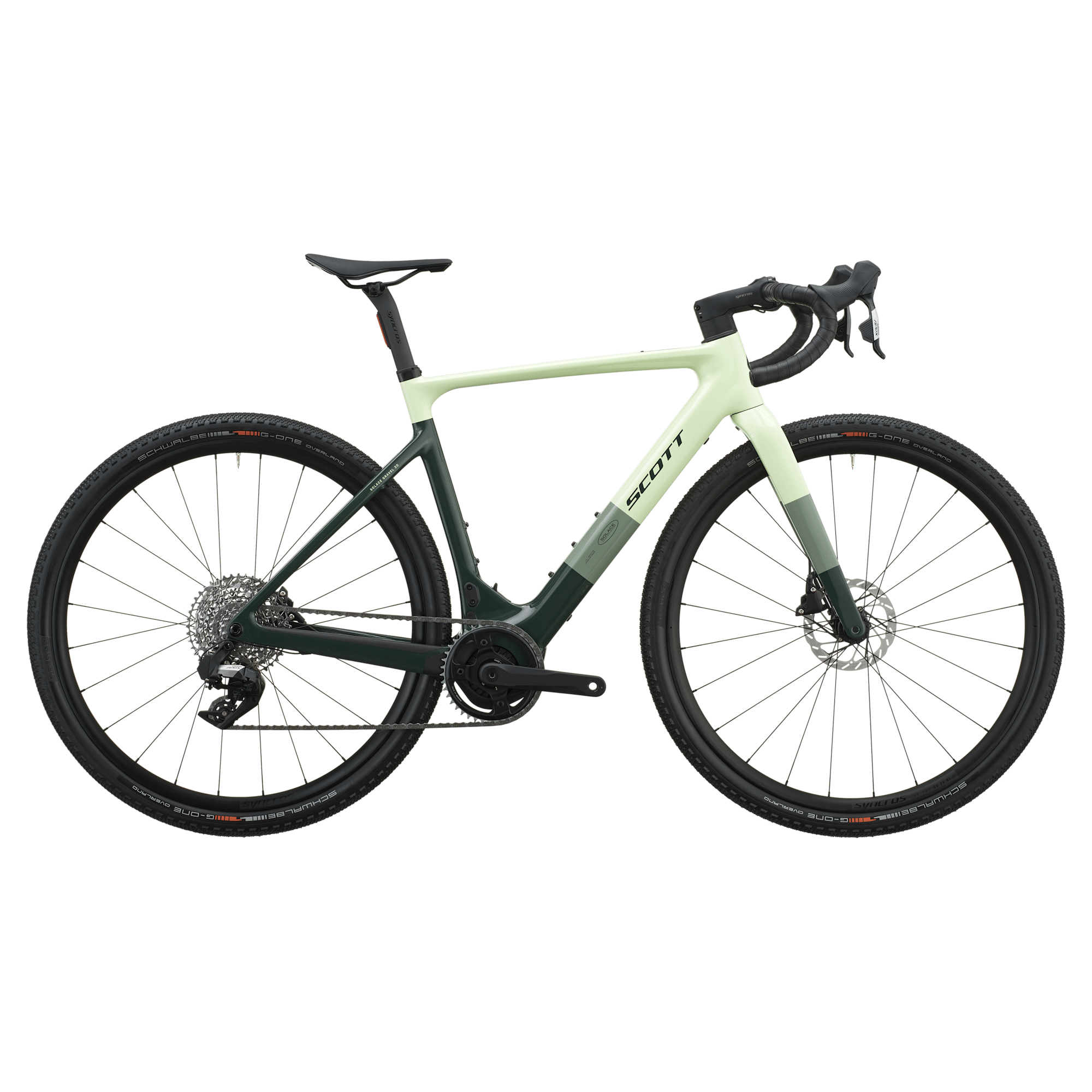 2290059 ELEKTRIČNO KOLO SCOTT SOLACE GRAVEL 30 2027 cream green/grove green - slika 1