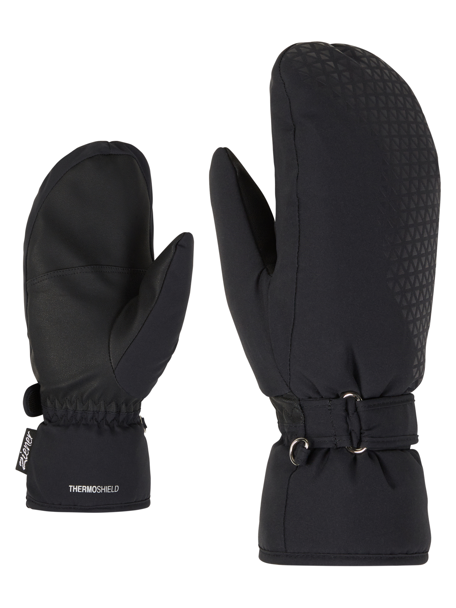 113007_12_01 ZIENER KISARI-Z AS® MITTEN ženske smučarske rokavice – black - slika 1