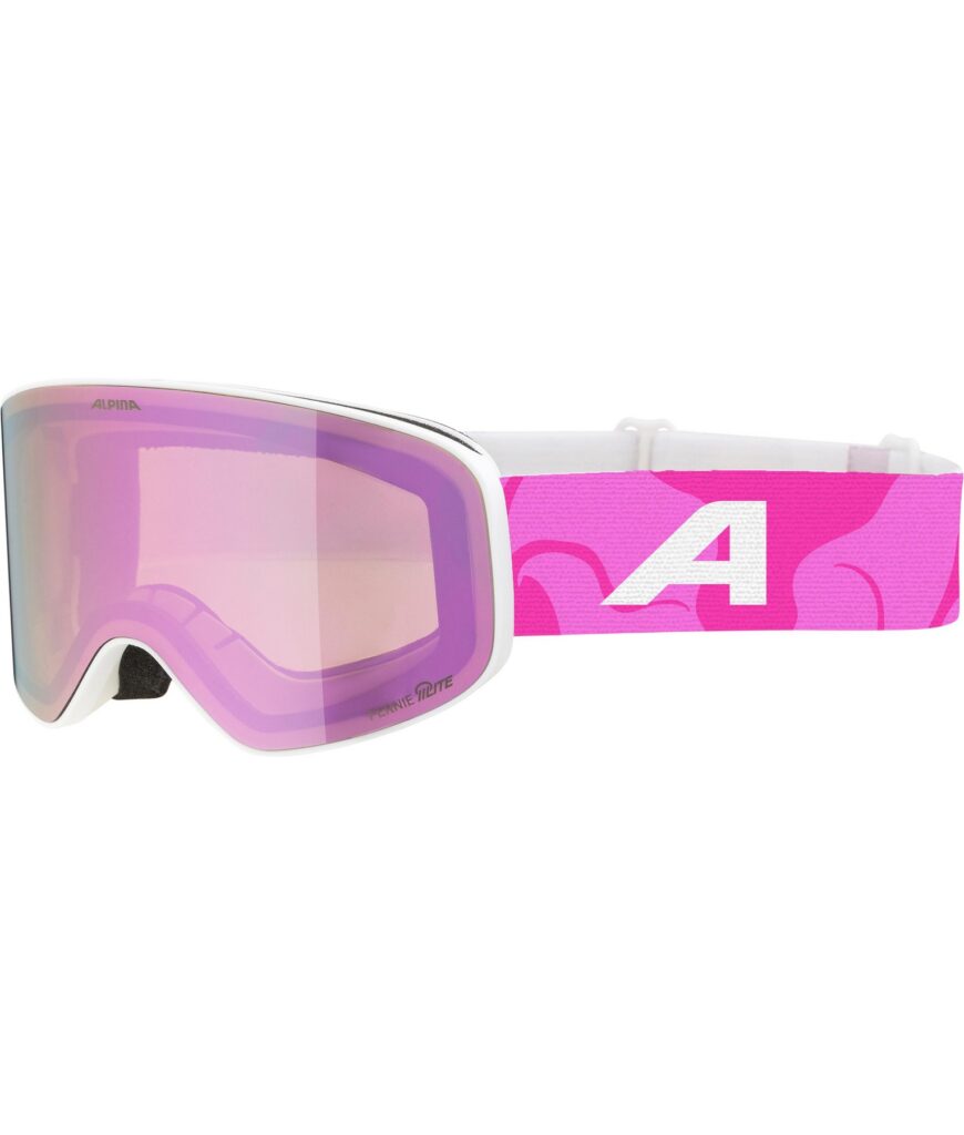 ALPINA OTROŠKA SMUČARSKA OČALA FERNIE white-pink matt Q-LITE pink