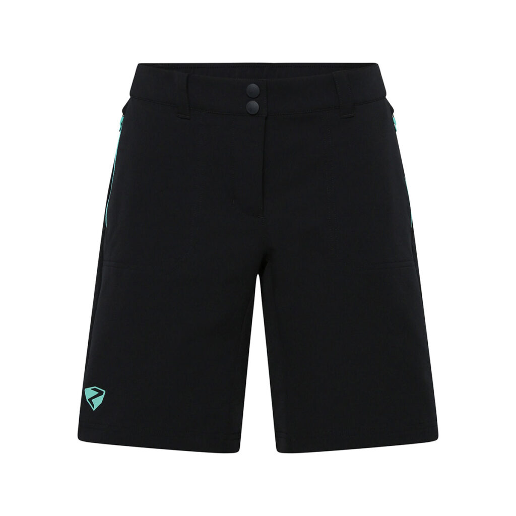 ZIENER NAKOA-Z X-Function – ženske kolesarske hlače, black.tropical teal