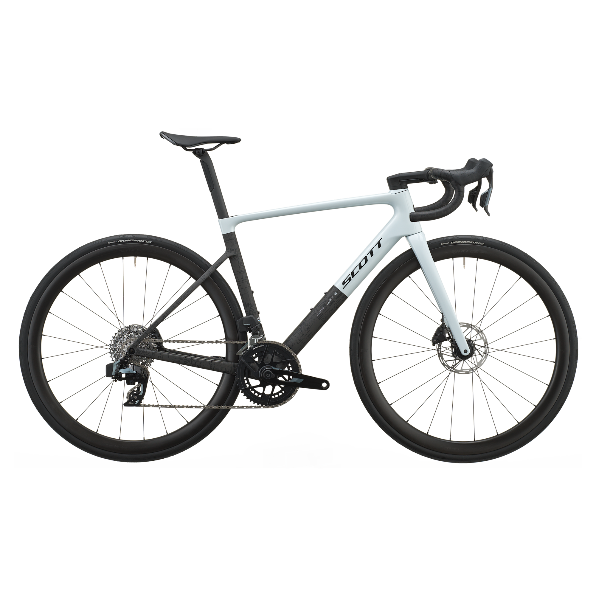 2288180 SCOTT Addict RC 25 2027 cumulus white/carbon black - slika 1