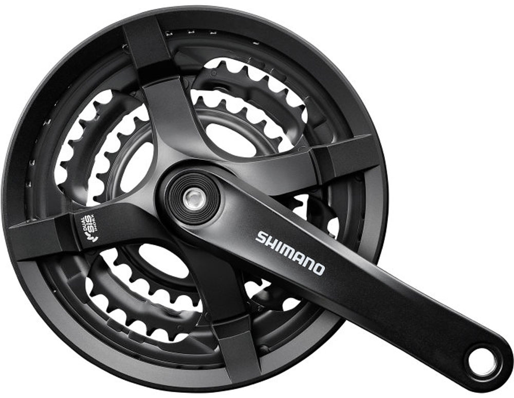 Gonilka Shimano z verižniki 6/7/8 48x38x28T 175 mm FC-TY501